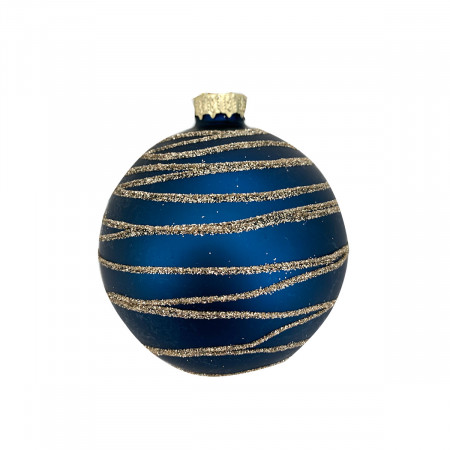 KUGLA NOVOGODIŠNJA STAKLENA 8CM UNL-10000 