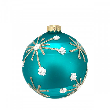 KUGLA NOVOGODIŠNJA STAKLENA 8CM UNL-10004 