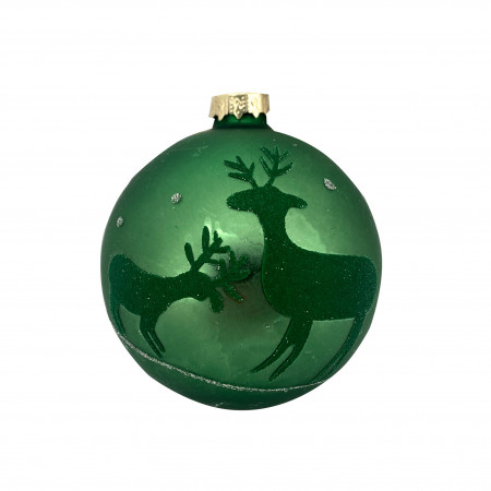 KUGLA NOVOGODIŠNJA STAKLENA 8CM UNL-10027 