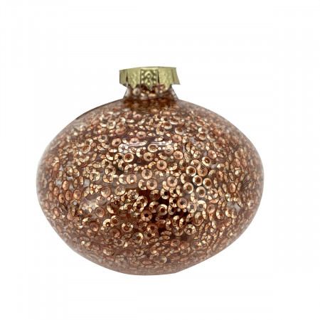 KUGLA NOVOGODIŠNJA STAKLENA 8CM UNL-10036 