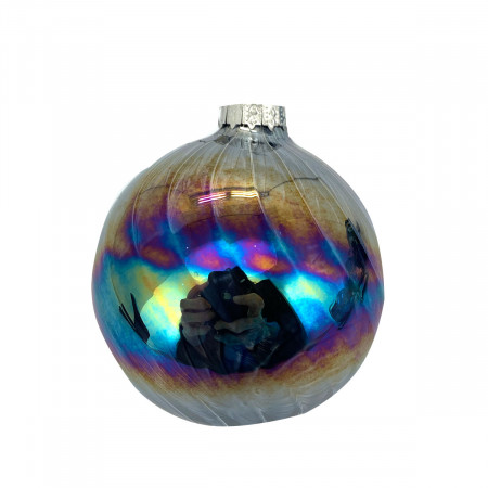 KUGLA NOVOGODIŠNJA STAKLENA 8CM UNL-10039 