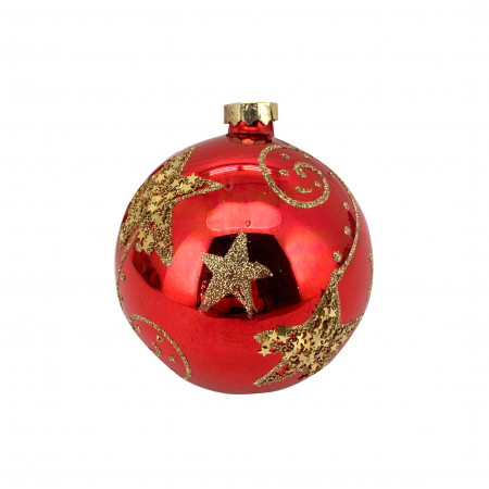 KUGLA NOVOGODIŠNJA STAKLENA 8CM UNL-10047 