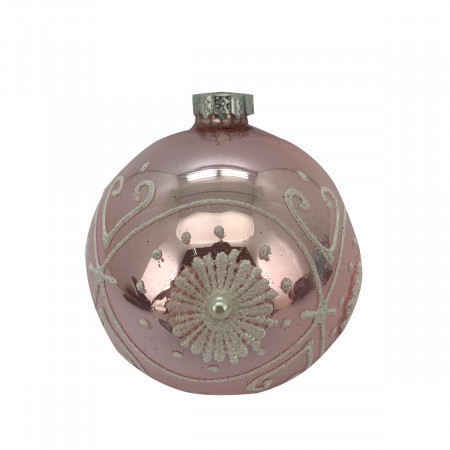 KUGLA NOVOGODIŠNJA STAKLENA 8CM UNL-10048 