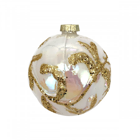 KUGLA NOVOGODIŠNJA STAKLENA 8CM UNL-10060 