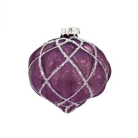 KUGLA NOVOGODIŠNJA STAKLENA 8CM UNL-10067 