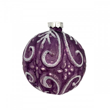 KUGLA NOVOGODIŠNJA STAKLENA 8CM UNL-10068 