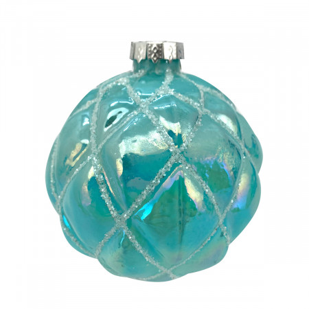 KUGLA NOVOGODIŠNJA STAKLENA 8CM UNL-10070 