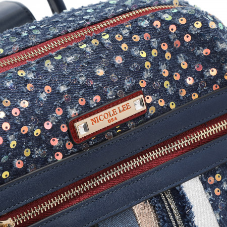 TORBA NICOLE LEE JS17046 DENIM PATCH FW2024 