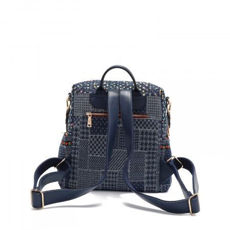 TORBA NICOLE LEE JS17046 DENIM PATCH FW2024 