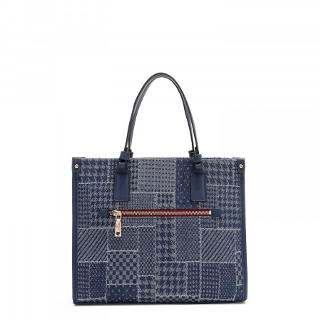 TORBA NICOLE LEE JS17047 DENIM PATCH FW2024 