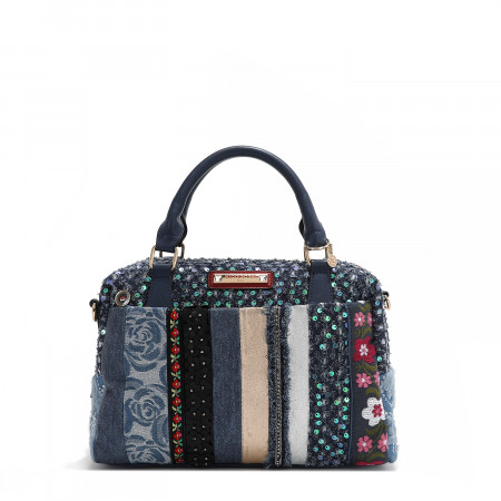 TORBA NICOLE LEE JS17051 DENIM PATCH FW2024 