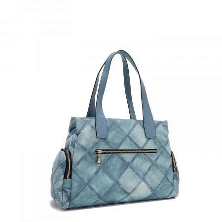 TORBA NICOLE LEE P17091 BLUE CHAIN FW2024 
