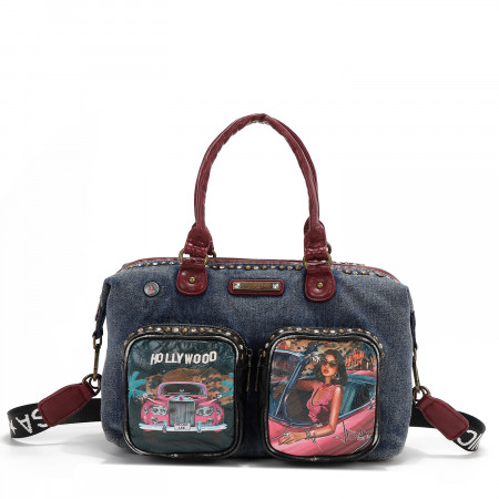TORBA NICOLE LEE JS17130 DENIM HOLLYWOOD DRIVE FW2024 