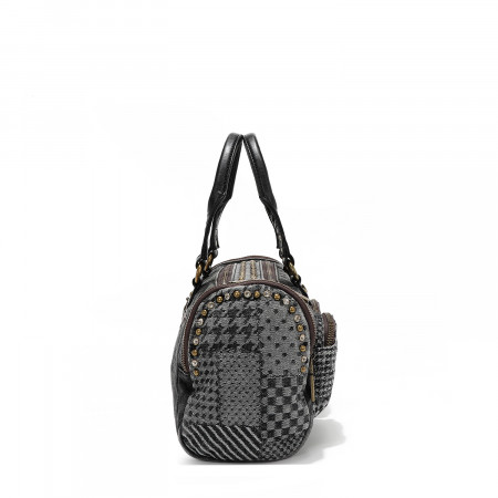 TORBA NICOLE LEE JS17135 DENIM BLACK FW2024 