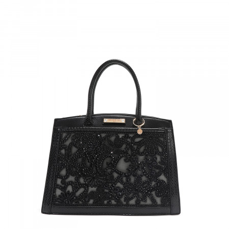 TORBA NICOLE LEE ELEGANT P17098 BLACK FW2024 