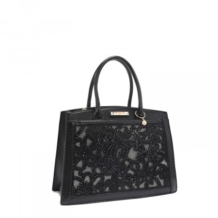 TORBA NICOLE LEE ELEGANT P17098 BLACK FW2024 