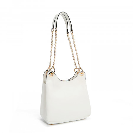 TORBA NICOLE LEE P17205 LOGO WHITE SS2025 