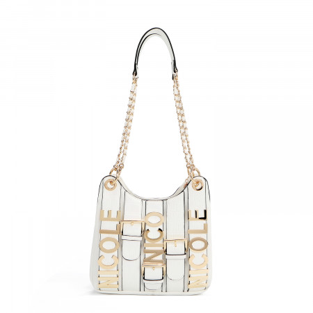 TORBA NICOLE LEE P17205 LOGO WHITE SS2025 