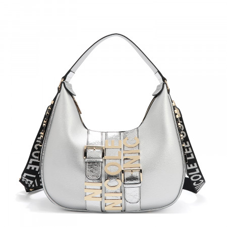 TORBA NICOLE LEE P17206 LOGO SILVER SS2025 