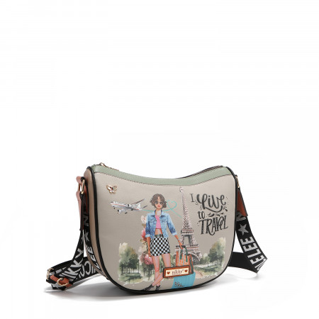 TORBA NIKKY NK12928 I LIVE TO TRAVEL SS2025 