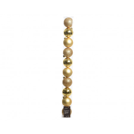 KUGLA NOVOGODIŠNJA 10/1 6CM LIGHT GOLD 020170 