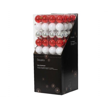 KUGLA NOVOGODIŠNJA 10/1 6CM MIX 020340 