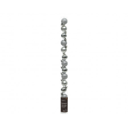 KUGLA NOVOGODIŠNJA 14/1 3CM SILVER 020457 