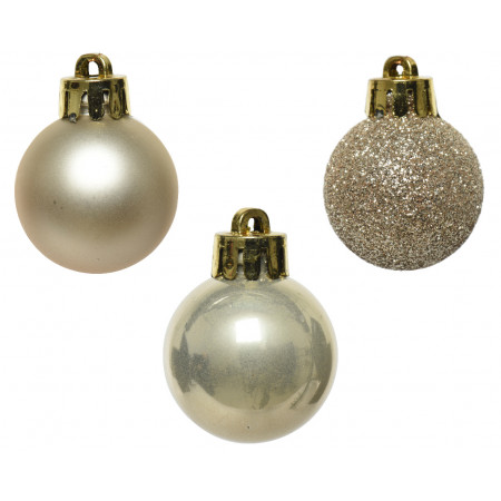 KUGLA NOVOGODIŠNJA 14/1 3CM PEARL 020462 