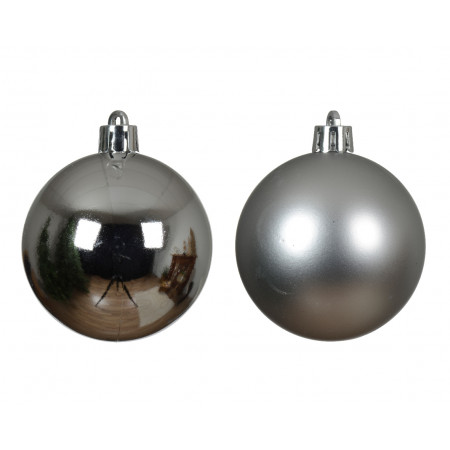 KUGLA NOVOGODIŠNJA 6/1 10CM SILVER 021172 