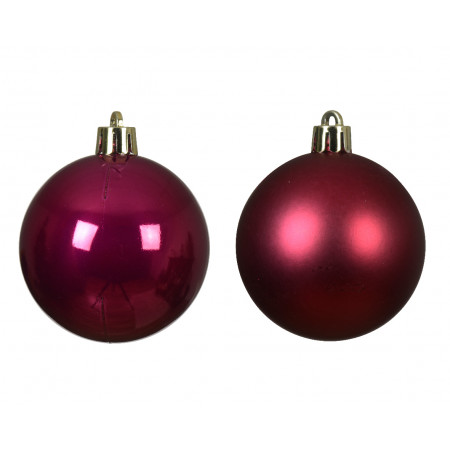 KUGLA NOVOGODIŠNJA 6/1 10CM RED ORANGE 021224 