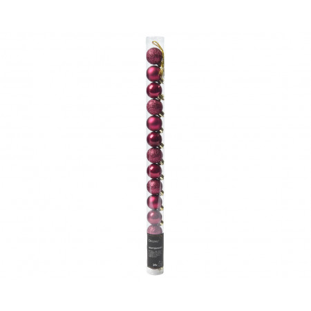 KUGLA NOVOGODIŠNJA 14/1 3CM RED ORANGE 022693 