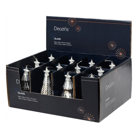 NOVOGODIŠNJI UKRAS JELKA 12.6CM SILVER 121718 