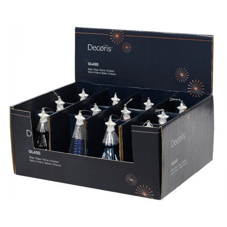 NOVOGODIŠNJI UKRAS JELKA 12.6CM BLUE 121725 