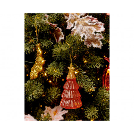 NOVOGODIŠNJI UKRAS JELKA 12.6CM ORANGE 121734 