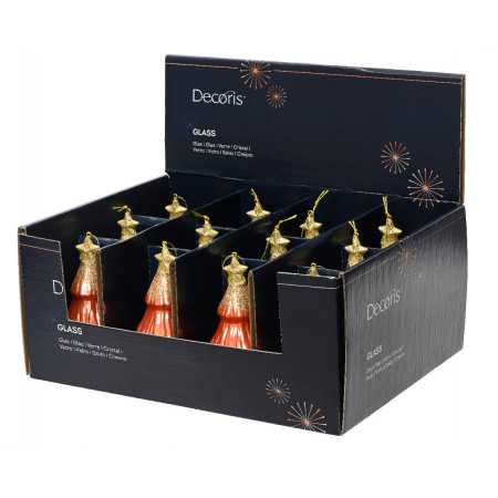 NOVOGODIŠNJI UKRAS JELKA 12.6CM ORANGE 121734 