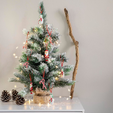 LAMPICE NOVOGODIŠNJE 195CM SILVER/WARM WHITE 481780 