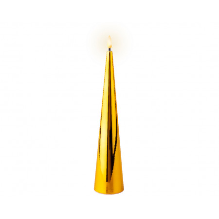 SVEĆA DEKORATIVNA ZLATNA SA LED SVETLOM 5X27.5CM 487393 