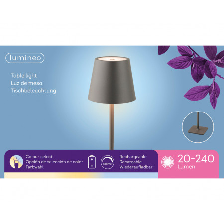 LAMPA METALNA 11X37CM SIVA 488367 
