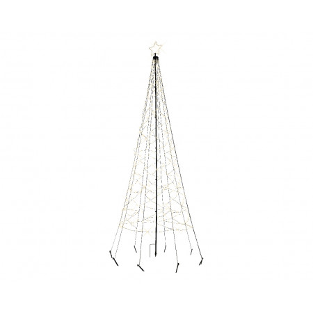 FIGURA NOVOGODIŠNJA SA LED SVETLOM OBLIK JELKE 320CM 8 FUNKCIJA OUTDOOR 490317 