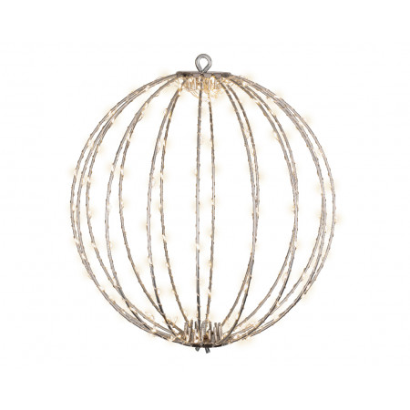 FIGURA NOVOGODIŠNJA LOPTA SA LED SVETLOM 38CM OUTDOOR 491562 