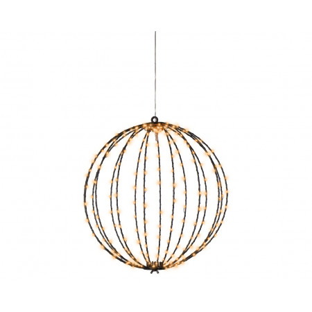 FIGURA NOVOGODIŠNJA LOPTA SA LED SVETLOM 38CM OUTDOOR 491677 