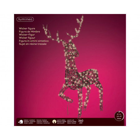 FIGURA NOVOGODIŠNJA IRVAS SA LED SVETLOM 22X65X124CM OUTDOOR 493532 
