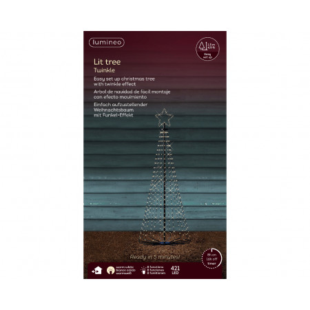 FIGURA NOVOGODIŠNJA DRVO SA LED SVETLOM 150CM OUTDOOR 493623 