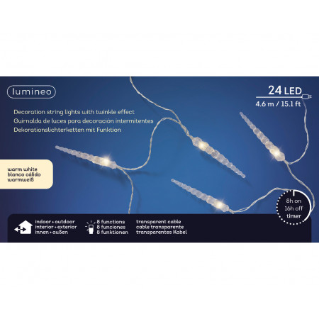 LAMPICE NOVOGODIŠNJE 460CM TRANSPARENT OUTDOOR 495142 