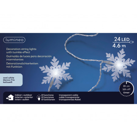 LAMPICE NOVOGODIŠNJE 460CM TRANSPARENT OUTDOOR 495192 