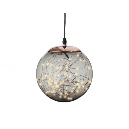 FIGURA NOVOGODIŠNJA LOPTA SA LED SVETLOM 40CM 496666 