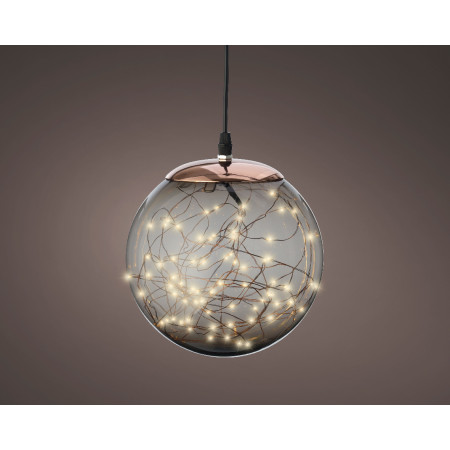 FIGURA NOVOGODIŠNJA LOPTA SA LED SVETLOM 40CM 496666 