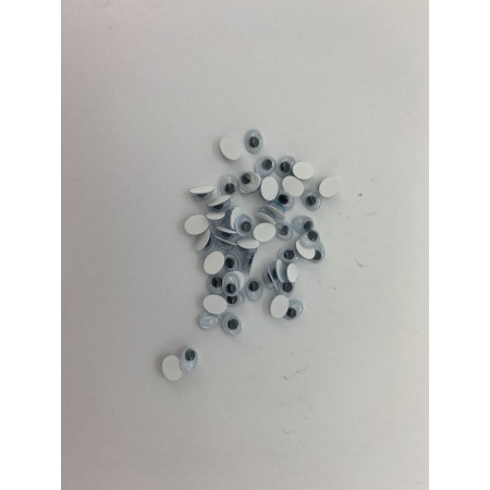 DEKORATIVNE OČI SAMOLEPLJIVE 8X10MM 25kom UNL-2494 OCTOPUS 