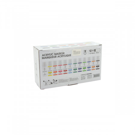MARKER AKRILNI 12/1 12X60ml SET PA86.12060.A ART RANGER 