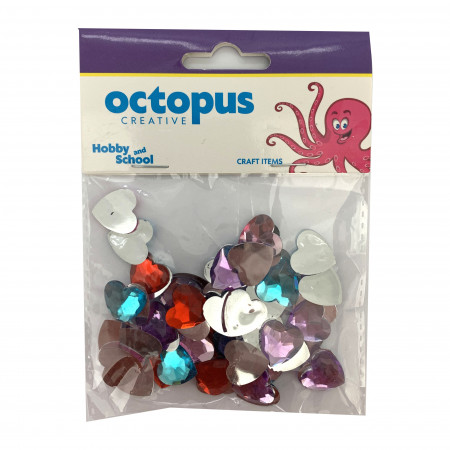 DEKORATIVNI CIRKONI SRCA 16mm 50pcs OCTOPUS UNL-2386 